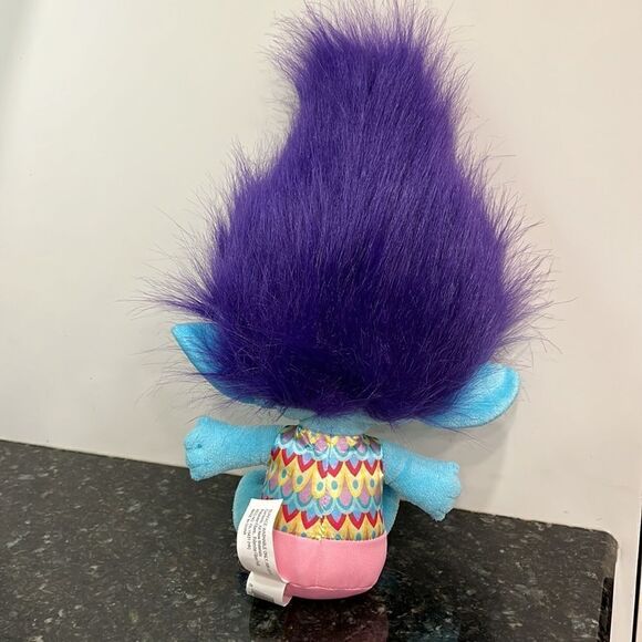 Dreamworks Trolls Plush Doll with Purple hair. Size 14” - Picture 3 of 4